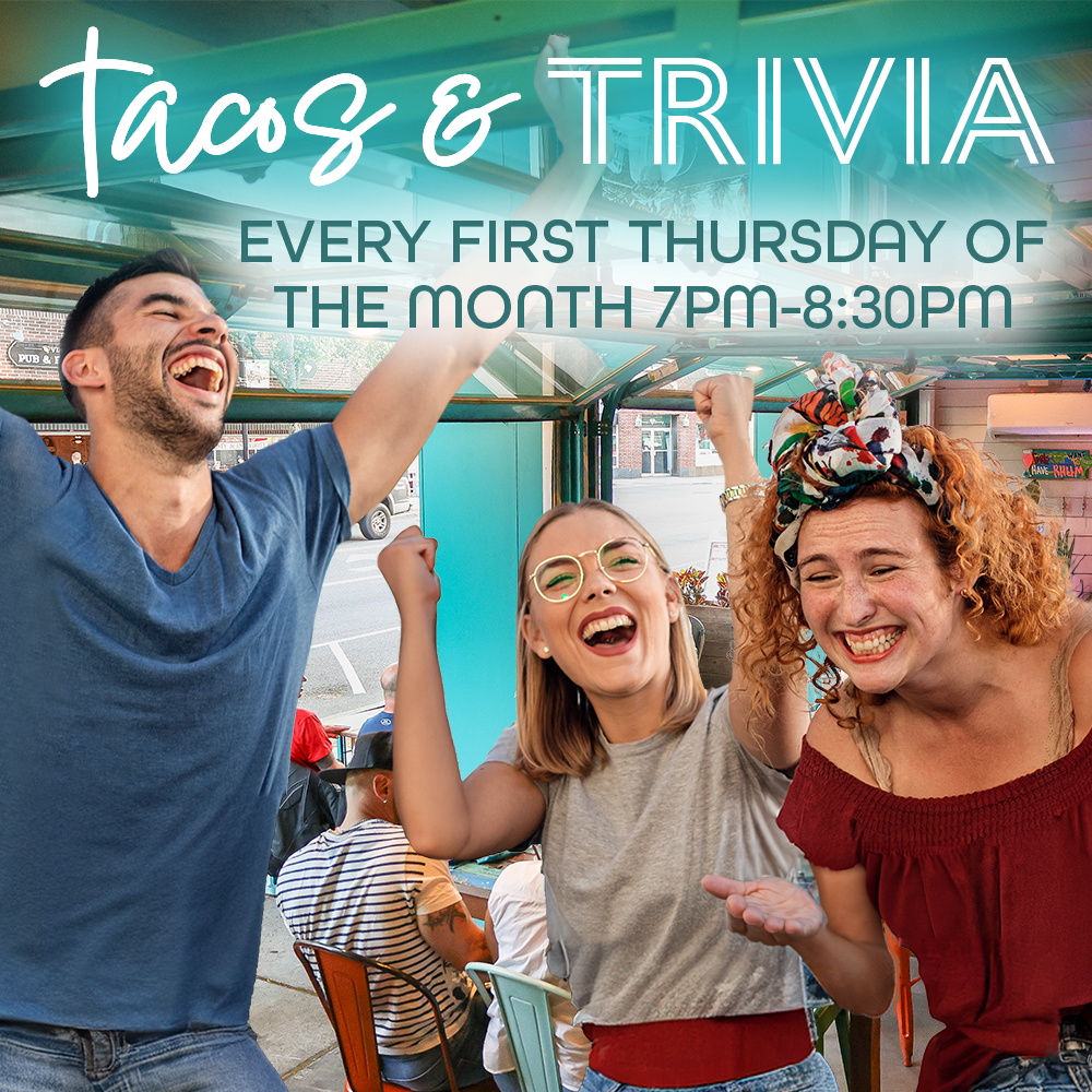 RUMBA Patchogue Tacos & Trivia every first Thursday of the month | 7PM-8:30PM